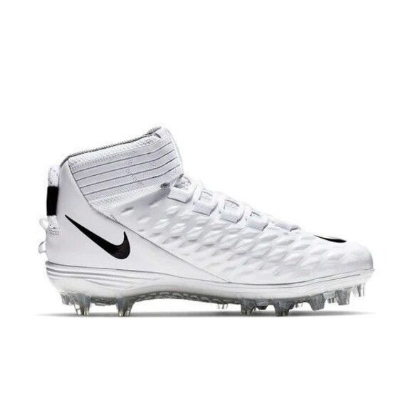 Size 14 Nike Force Savage Pro 2 White Black Mens Football Cleats AH4000-100 main image 5